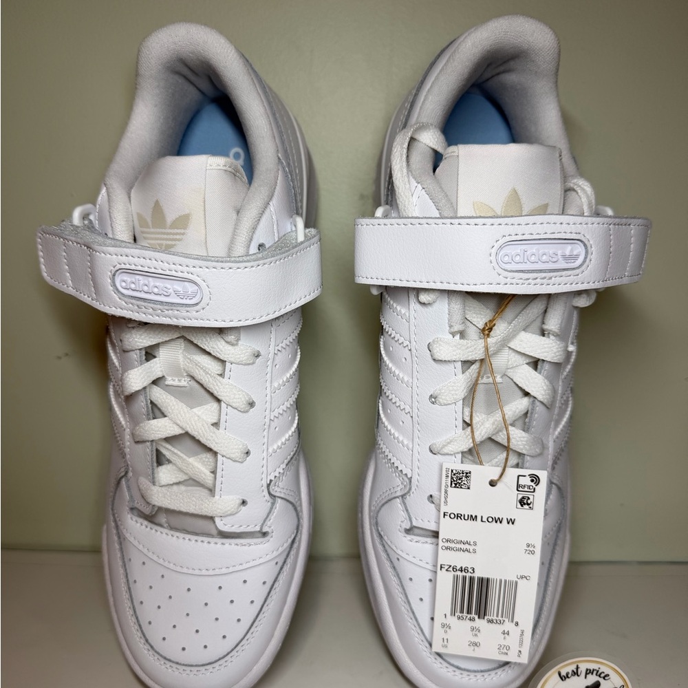 adidas Originals - Size 11 - Women's Forum Low W FZ6463 Leather Shoes - NWT
